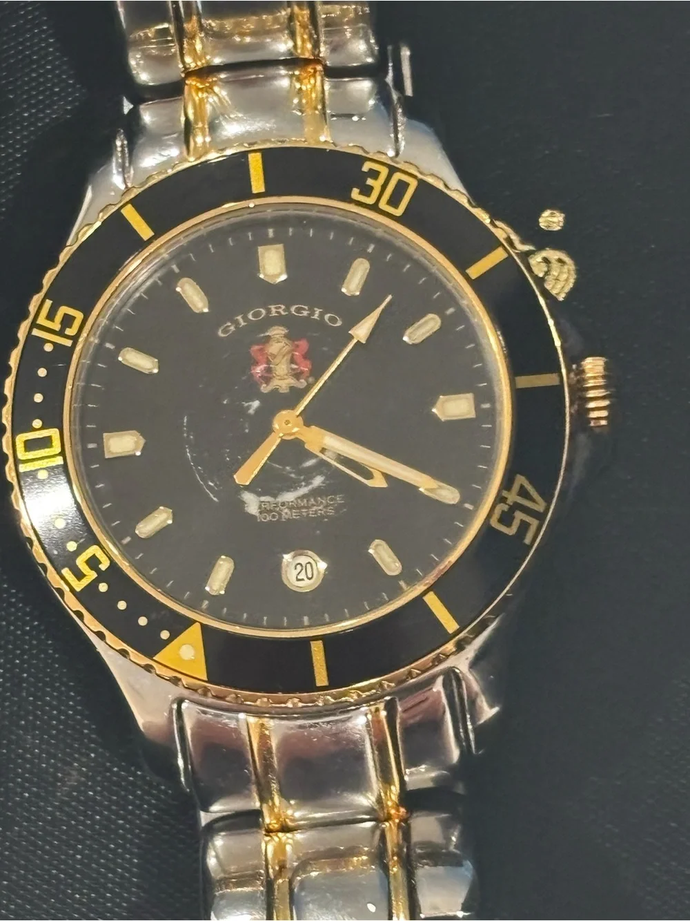 Giorgio Two-Tone Blue & Gold Smartwatch-Style Watch
